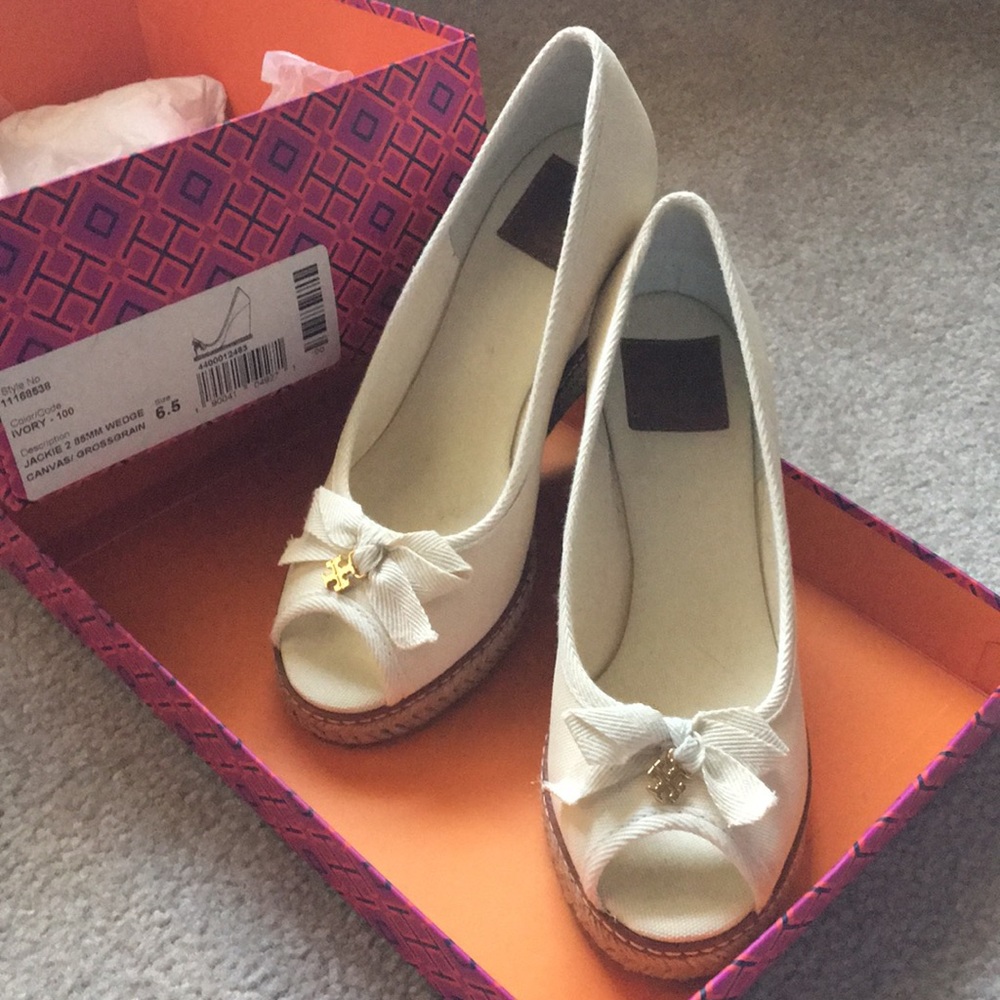 Tory Burch Wedge Shoes - still with tag, worn once